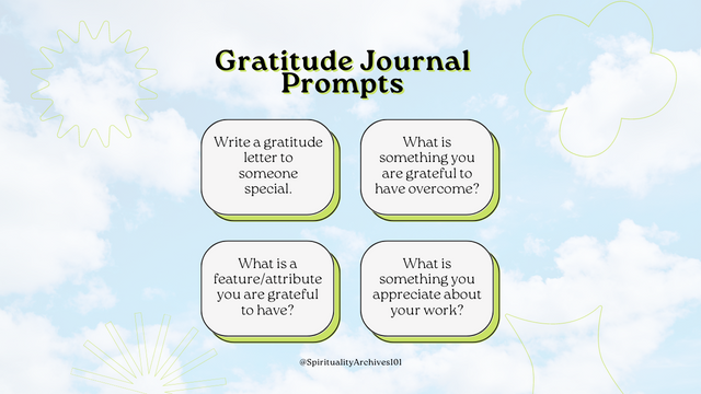 Gratitude Journal Prompts