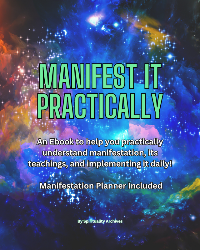 How manifestation works - ebook instant download 
Manifesting ebook and planner download cover